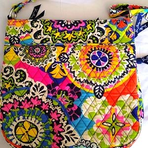 Vera Bradley triple - zip hipster crossbody bag